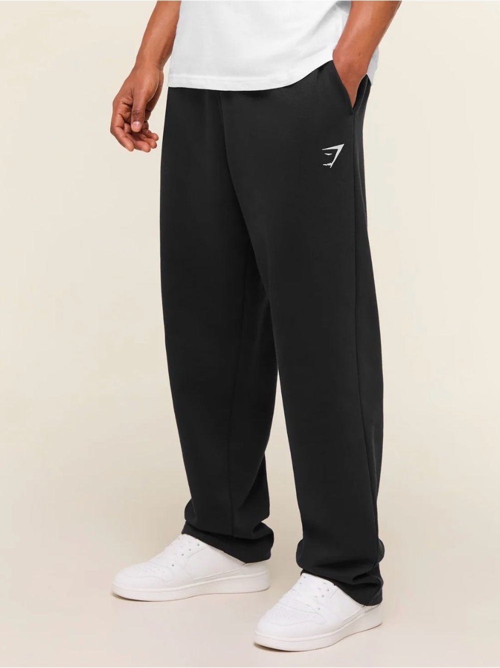 GYMSHARK MEN'S CREST STRAIGHT LEG JOGGERS/ATHLETIC SWEATPANTS